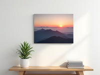 Memory Metal print — mountain landscape, wall-mounted