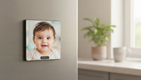 Music Box magnet with a baby photo