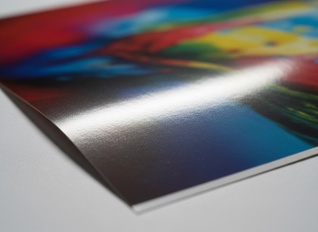 Premium glossy — grain detail
